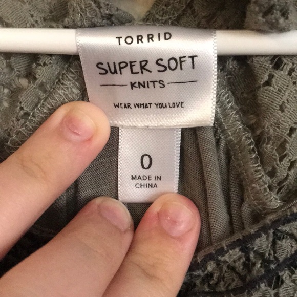 Torrid Super Soft Knit Olive Top - Picture 2 of 5